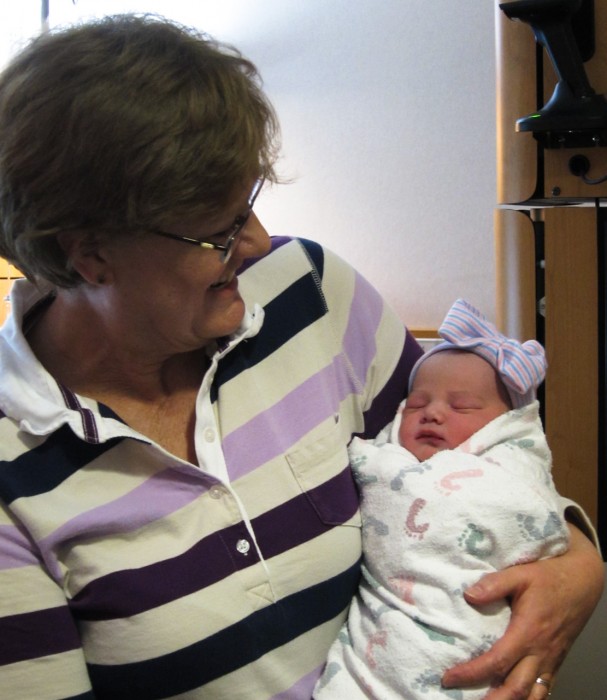 Grandma Mann with Maisie