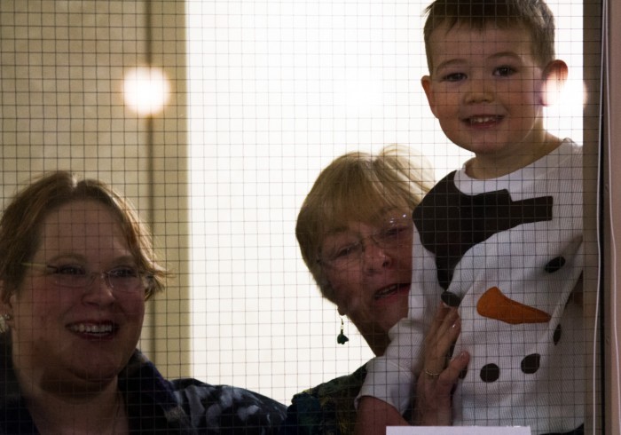 Eli. Grandma Davis and Aunt Stephanie Look In