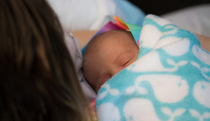 Maisie Sleeping with Mommy