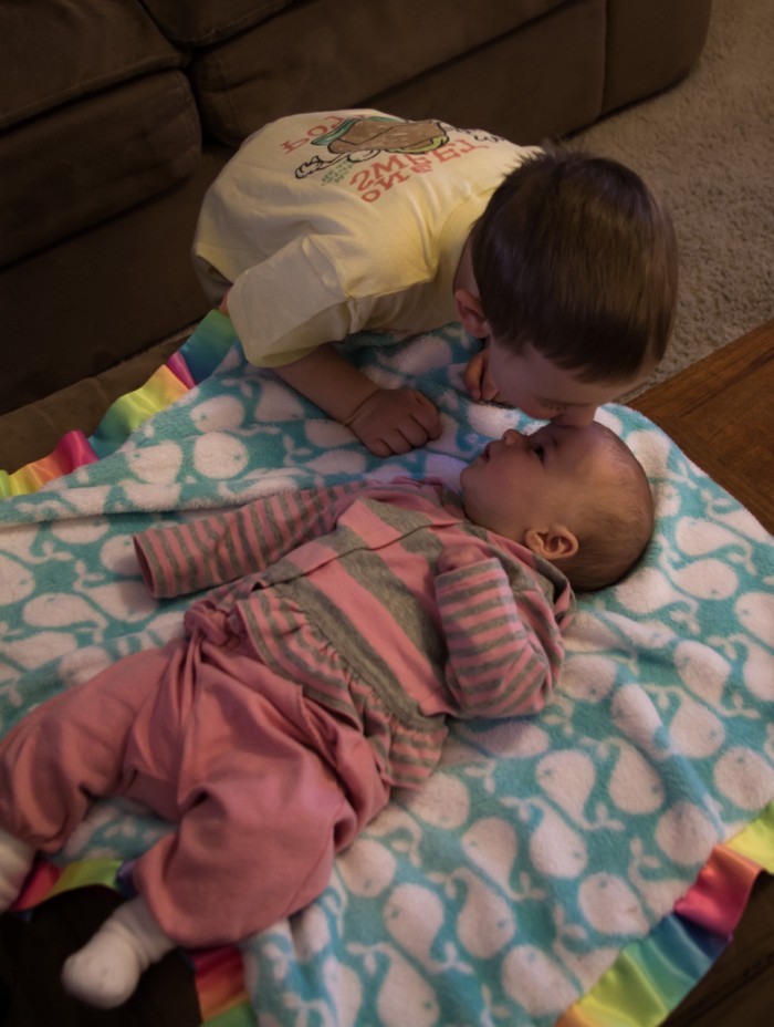 Eli Kisses Maisie