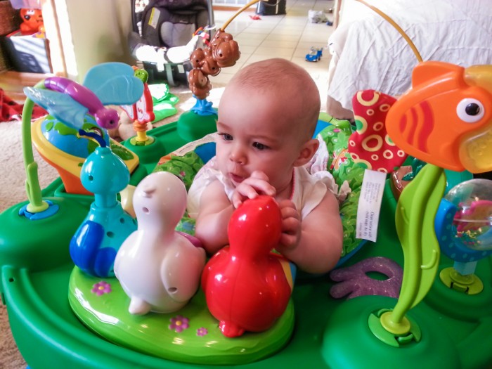 Maisie's First Time in Exersaucer