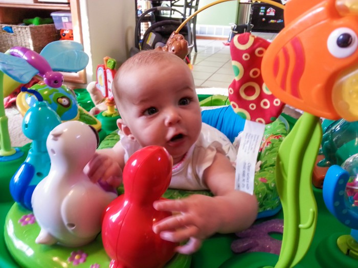 Maisie's First Time in Exersaucer