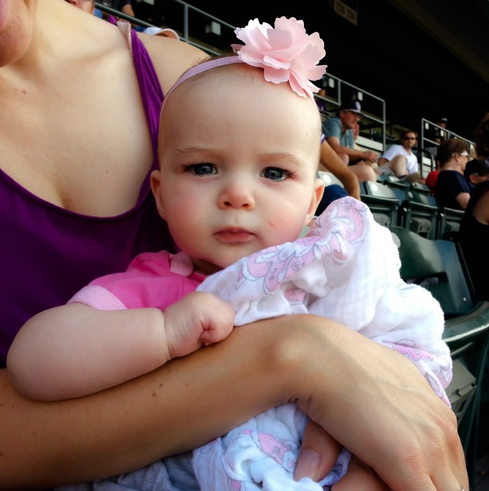 Maisie's First Rockies Game!