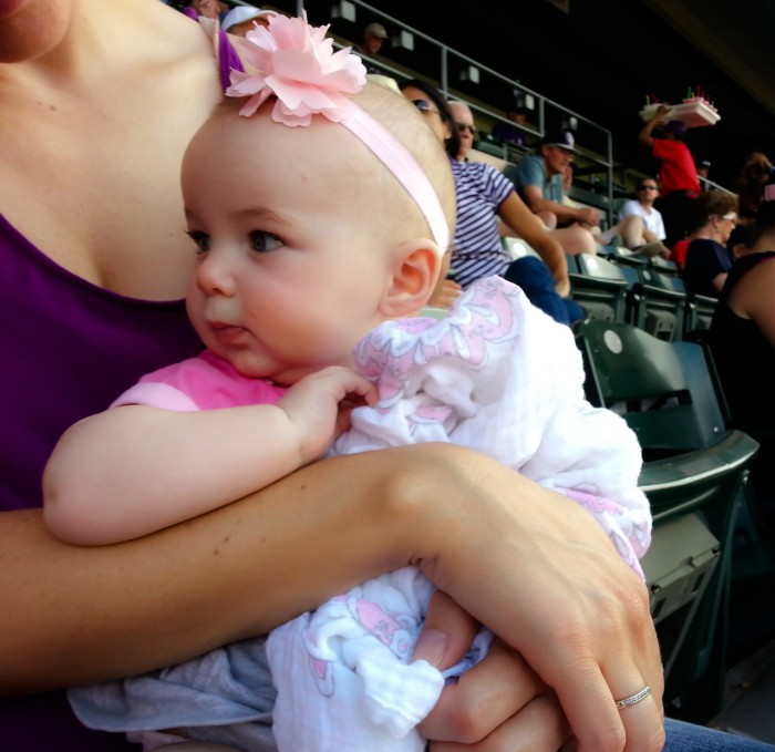 Maisie's First Rockies Game!