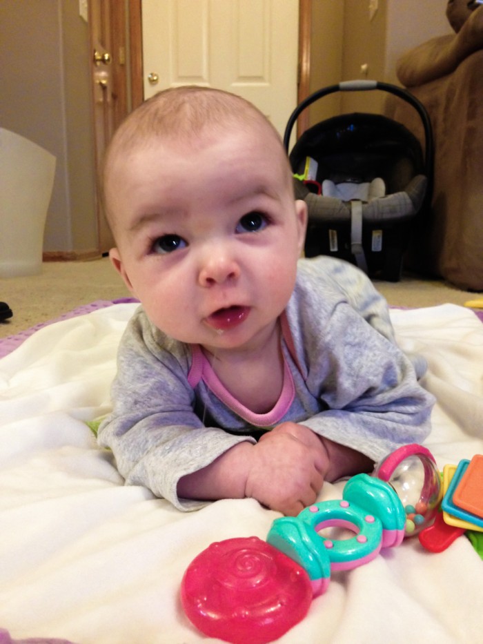 Maisie Tummy Time Drool