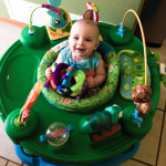 Maisie and her Exersaucer