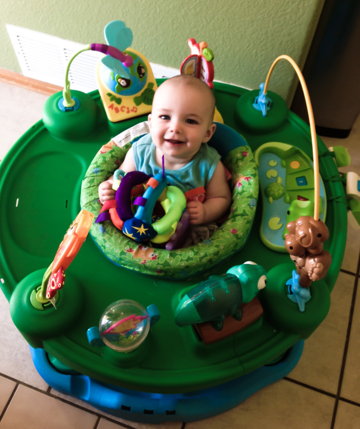 Maisie and her Exersaucer