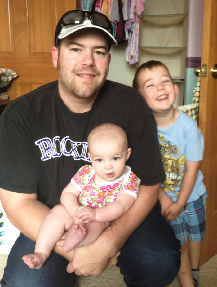 Maisie, Eli, and Daddy